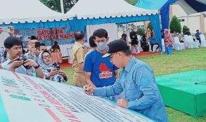Wakil Bupati Takalar Selaku Ketua BNK Hadiri Apel Akbar Tolak Narkoba