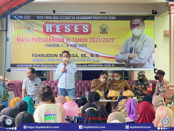 Memasuki Titik Keempat Reses Fahruddin Rangga di Desa Tinggimae Gowa