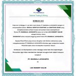 Jaga Nama Baik Perusahaan, PT Mandala Jayakarta Keluarkan Himbauan