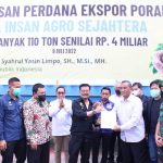 Wabup Takalar Dampingi Mentan RI Pada Pelepasan Perdana Ekspor Porang