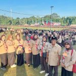 Salimah Pama M.Pd. Ikut upacara Pembukaan Jambore Nasional Ke- XI dan Hari Pramuka Ke – 61