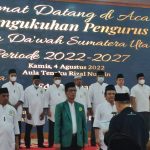 Waketum Dewan Dakwah Pusat Kukuhkan Pengurus DDII Provinsi Sumatera Utara Periode 2022 – 2027