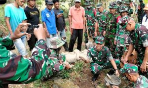 Dandim Takalar Pimpin Pembuatan Jalan Di Kelurahan Pa’bundukang