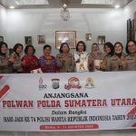 Hari Jadi Polwan Ke-74, Polwan Polda Sumut Silaturahmi Dengan Purnawirawan