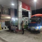 Laksanakan Patroli Polsek Parigi Tinjau SPBU Kampal