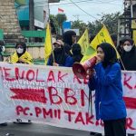 Tolak Kenaikan Harga BBM, PMII Takalar Gelar Unras Minta Mafia Penimbun BBM Ditangkap