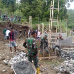 Koramil 1306-08 Bantu Masyarakat Toboli barat membangun Masjid