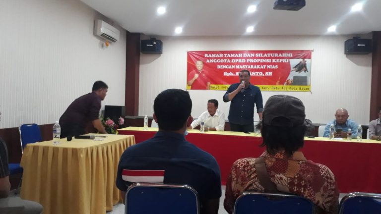 Anggota DPRD Provinsi Kepri, Sugianto Gelar Ramah Tamah dengan Masyarakat Nias di Batam Ini Pesannya Rasa Terimakasihnya