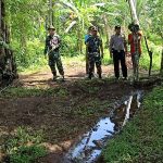 Dandim 0304/Agam Pengecekan lokasi TMMD dan Koordinasi Persiapan Dengan Wali Nagari Kampung Pinang, Lubuk Basung Agam.