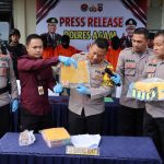 Polres Agam Laksanakan Kegiatan Press Release Terhadap Penangkapan perampokan Pedagang Emas