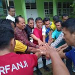 Tim Sepak Bola Disdikbud Agam Tidak Menyurutkan Semangat Meskipun Dalam Cuaca Diguyur Hujan.