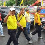 DPD  Golkar Agam Sambut Hari Hulang Tahun  Yang ke 58, Diguyur Hujan Tetap Semangat, Lanjutkan Bertabur Hadiah.