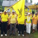 Sambut Hari Hulang Tahun DPD  Golkar Agam Yang ke 58, Diguyur Hujan Tetap Semangat, Gelar Rangkaian Acara Bertabur Hadiah.
