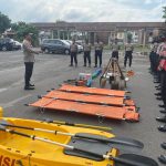 Antisipasi Bencana Alam, Kapolres Lotim Gelar Pasukan Penangulangan Bencana