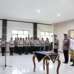 Kapolres AKBP Yoga Pimpin Sertijab Kasat Lantas Polres Banggai
