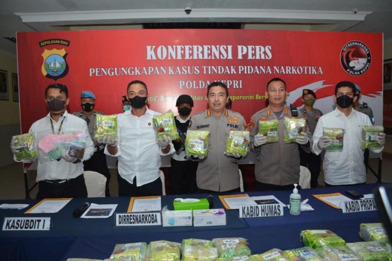 Dit Resnarkoba Polda Kepri Berhasil Amankan 26 kg Narkotika Jenis Sabu