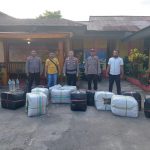 Polres Bangkep Gagalkan Selundupan Ratusan Liter Miras Jenis Cap Tikus Dari Bitung di Banggai Laut