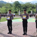 Kapolres Touna Pimpin Upacara PTDH 4 Personilnya