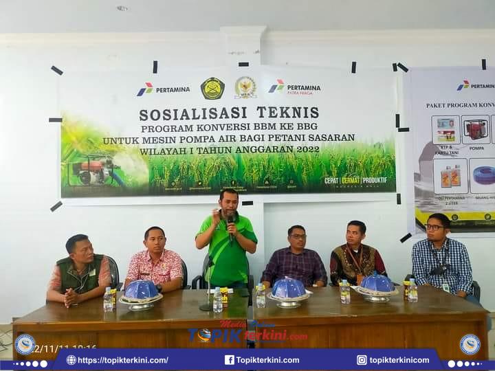 Dinas Pertanian Kabupaten Jeneponto Menggelar Sosialisasi Teknis Program Konversi BBM ke BBG Bagi Petani Sasaran
