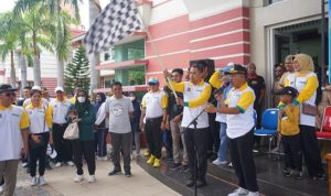 Peringati HKN Ke-58, Gerak Jalan Sehat Di Jeneponto Dihadiri 1.500 Orang