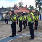 Kasat Lantas Polres Agam, Pimpin Kegiatan Apel Persiapan Patroli Rutin Untuk Penertiban Knalpot Recing.