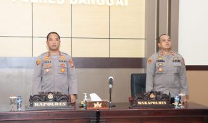 Kapolres Banggai Ikuti Penyerahan dan Pengesahan DIPA Tahun 2023 Secara Virtual dari Polda Sulteng