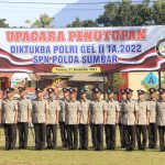Kapolda Sumbar Tutup dan Lantik 233 Bintara Polri gelombang II T.A 2022