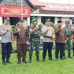 Kapolres Agam  Pimpin Apel Gelar Pasukan Operasi Lilin Singgalang Tahun 2022 di MaPolres Agam.