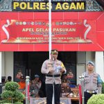 Polres Agam Polda Sumbar, Kerahkan 128 Orang Personil Untuk Amankan Natal Dan Tahun Baru 2023,