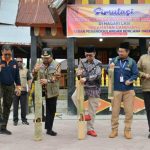 Bupati Agam Pimpin Apel Simulasi Letusan Gunung Marapi, Agar Siaga Dini Kurangi Risiko Bencana.
