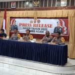 Polres Agam Polda Sumbar Gelar Press Release Akhir Tahun 2022