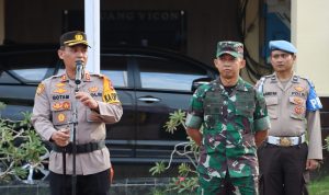 Kapolres Takalar Pimpin Apel Kesiapan Pengamanan Pergantian Tahun 2022-2023