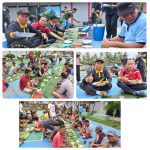 Luar Biasa, Kalapas Lubuk Basung Makan Bersama Jajarannya Dengan Para Warga Binaan Duduk Bersila Bersama.