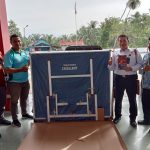 Kalapas Lubuk Basung Menerima Bantuan 1 Set Lapangan Tenis Meja/ Meja Pingpong Dari KONI Kabupaten Agam.