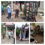 Bhabinkamtibmas Nagari Manggopoh Bersama Babin, Wali Nagari, Datangi TKP Kebakaran Rumah Warga.