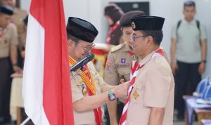 Mentan SYL Lantik Pj Bupati Sebagai Ketua Mabimcab Pramuka Takalar