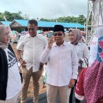 HUT Gerindra ke 15 Adakan Senam Sehat Indonesia Raya Serta Berbagi Hadiah Hingga Motor Matic di Kediaman H Abidin HH