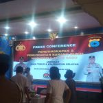 PERS Conference Pengungkapan dan Pemusnahan Barbuk Narkoba 35 Kg Sabu di POLDA Kalsel