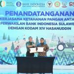 Kerjasama Program Pengendalian Inflasi Pangan Kodam XIV/Hasanuddin dan BI Sebagai Pilot Project