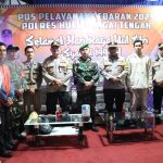 KAPOLRES Kabupaten HST Beserta Jajaranya Melakukan Cek Posko Pengamanan dan Pelayanan di Wilayahnya
