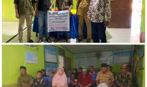 Pemdes Lengkese Salurkan BLT Kemiskinan Ekstrem Bulan Januari – Maret 2023