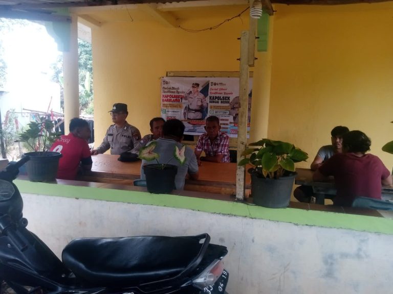 Curhat Jumat Kamtibmas Polsek Sei Beduk Bersama Masyarakat Kavling Lama Sei Daun