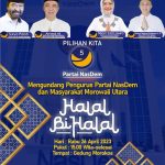 Waketum DPP Partai Nasdem akan hadiri Halal Bi Halal di Gedung Morokoa Kolonodale