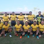 Meriahkan Hari Bhayangkara Ke -77, Polda Sulsel vs Jurnalis Tanding Sepakbola Persahabatan
