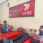 Bakti Kesehatan Jelang Hari Bhayangkara Ke 77 Polres Donggala Bersama PMI Gelar Donor Darah.