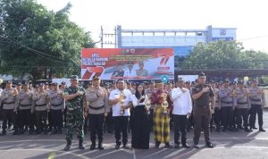PJ Bupati Setiawan Aswad Hadiri Apel Kasatkamling Tahun 2023 di Mapolres Takalar