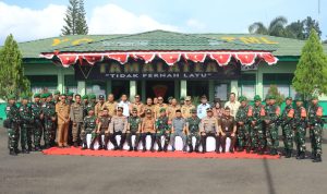 Kapolres Takalar Hadiri Upacara Pemberangkatan Satgas Pamtas Statis RI – PNG Yonif 726/TML