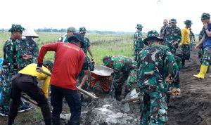 TMMD ke 117 Kodim 1426/Takalar, Sasaran Pertama Dikerjakan Dengan Baik dan Penuh Semangat
