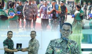 Pj Bupati Takalar Bersama Forkopimda Sambut Kedatangan Ketua Tim Wasev TMMD ke-117