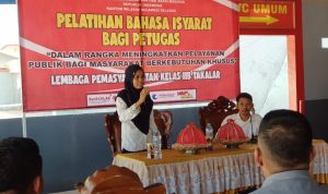 Wujudkan Pelayanan Tanpa Diskriminasi, Lapas Takalar Gelar Pelatihan Bahasa Isyarat